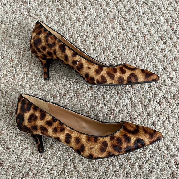 Nine West Shoes - Nine West Leopard Print Kitten Heels